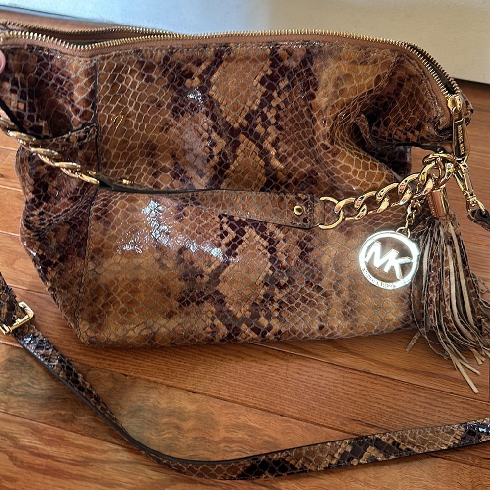 Michael Kors Python Print Suede And Leather - image 6